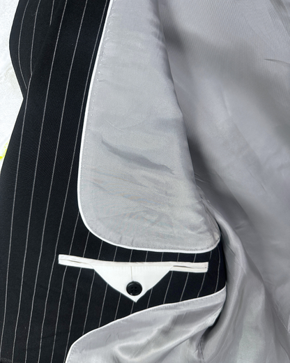 Batistini Striped Wool-Blend Full Suit - Size 50