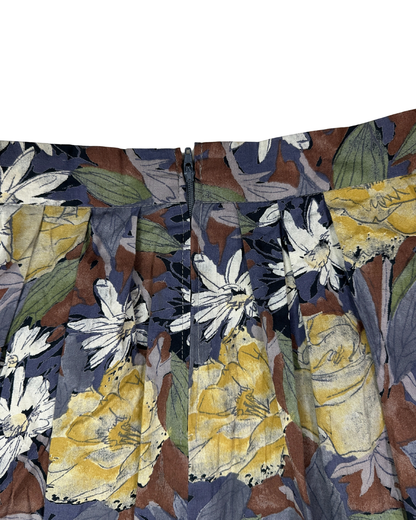 Vintage Floral Skirt Large