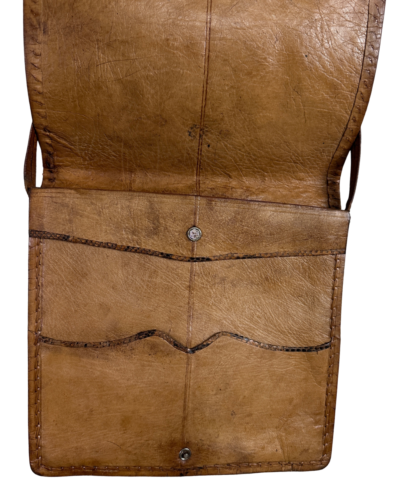 Vintage Genuine Snake Skin Flap Bag