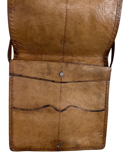 Vintage Genuine Snake Skin Flap Bag