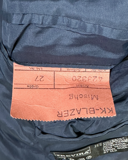 Vintage UNAG 1976 Navy Blue Blazer - Virgin Wool Blend