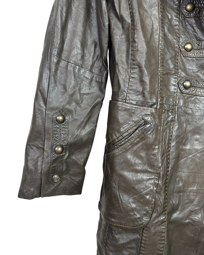 One Step Brown Sheep Leather Women's Coat