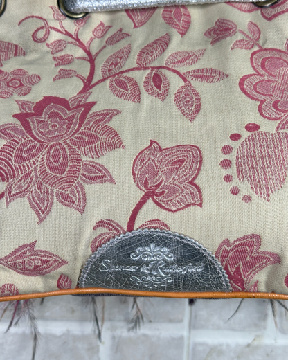 Vintage Spencer & Rutherford Boho Feather and Beads Handbag