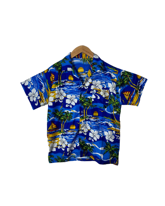 Blue Hawaiian Shirt Small