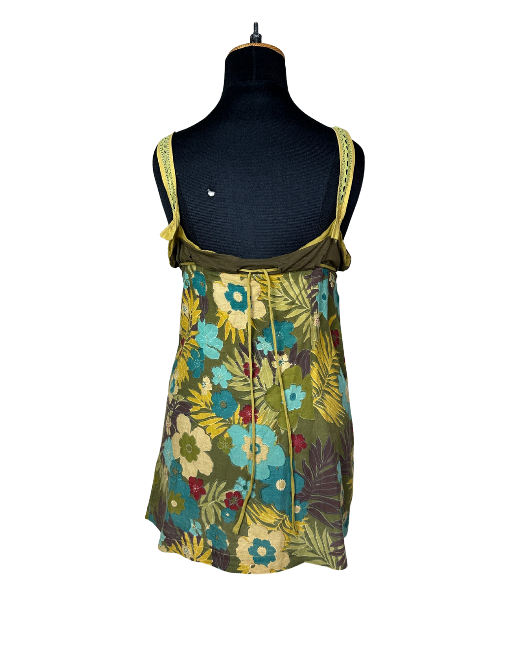 Floral Babydoll Top with Tie-Front