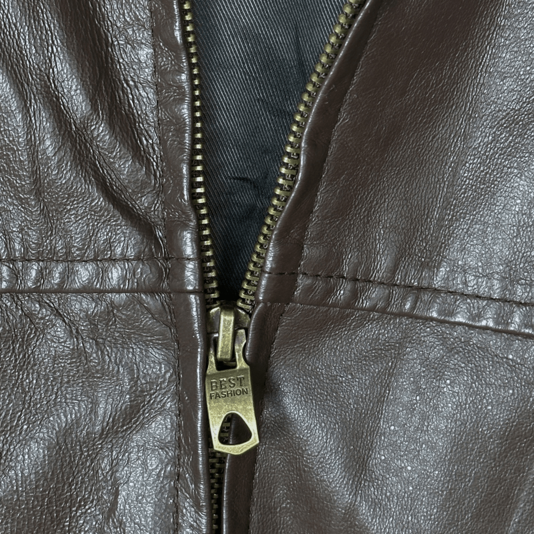 1860 Menswear Genuine Leather Jacket 3XL - Funkify