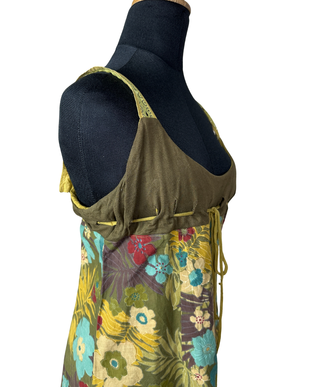 Floral Babydoll Top with Tie-Front