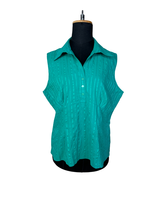 Green Sleeveless Shirt XL