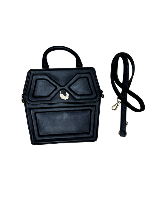 Vintage Genuine Leather Handbag with Removable Crossbody Strap