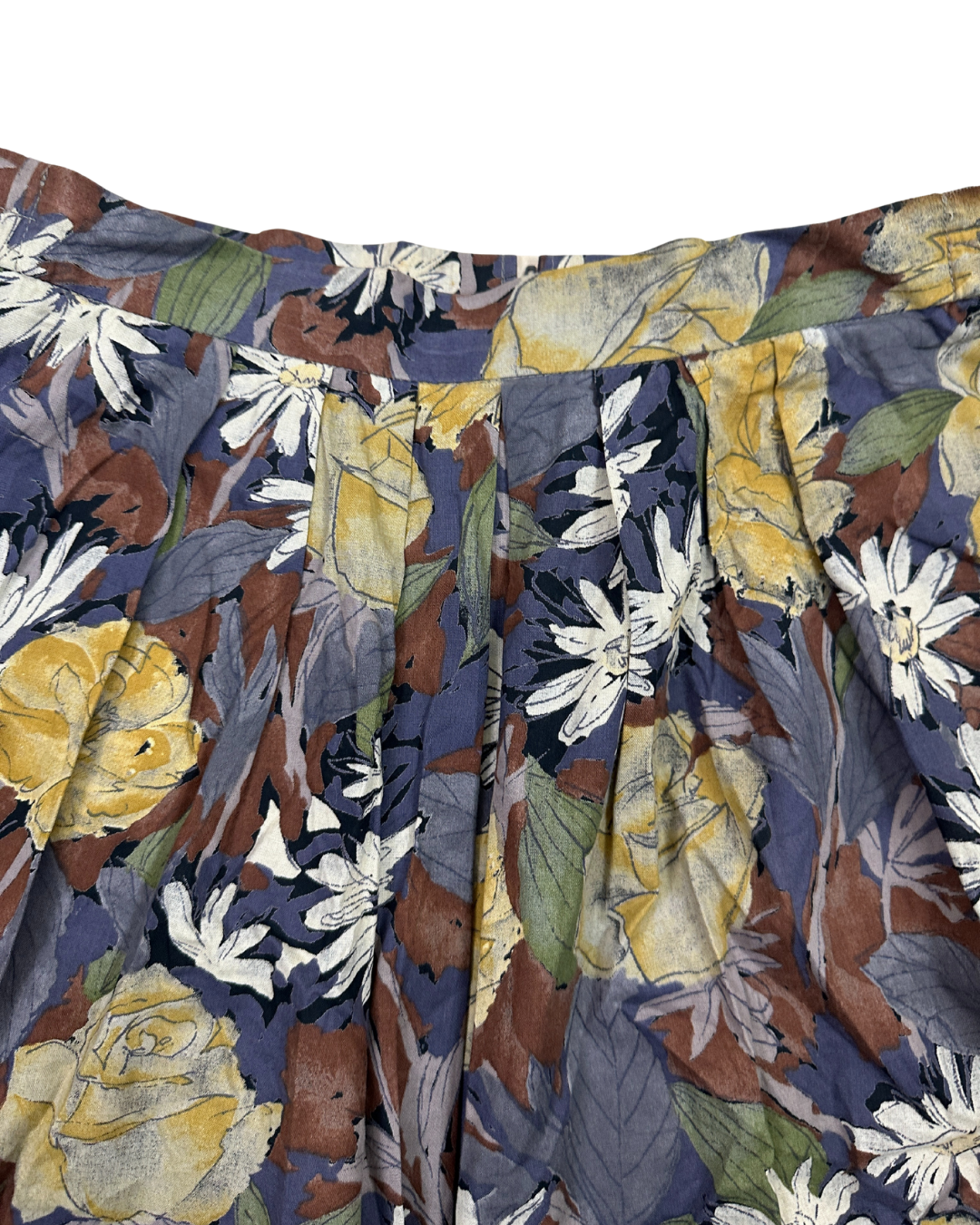 Vintage Floral Skirt Large