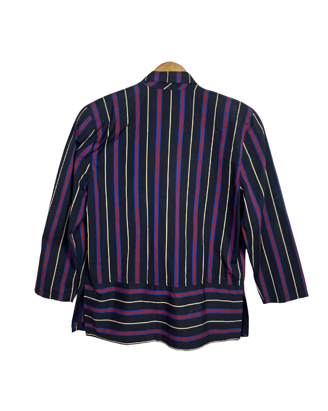 Vintage Sint & Si 90s Women's Striped Light Blazer Shirt L/XL