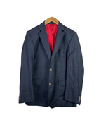 Dark Gray Pure Virgin Wool Blazer - Size 50