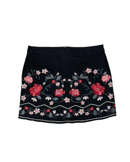 Vintage George. Skirt Floral Embroidery