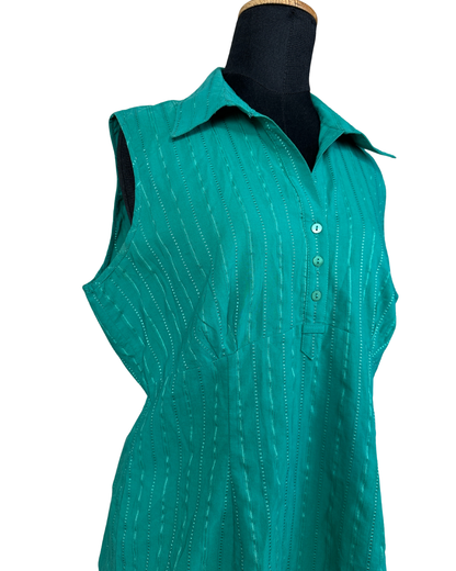 Green Sleeveless Shirt XL