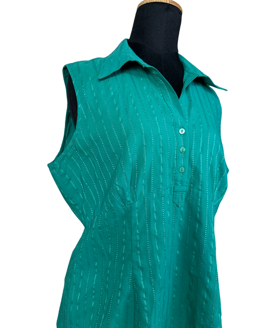 Green Sleeveless Shirt XL