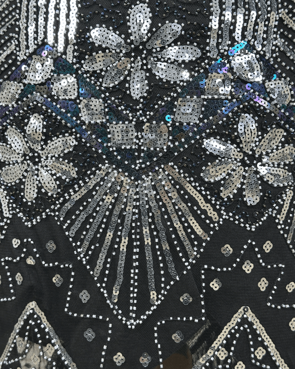 1920's Inspired Great Gatsby Sequin Flapper Dress - Medium - Funkify