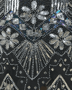 1920's Inspired Great Gatsby Sequin Flapper Dress - Medium - Funkify