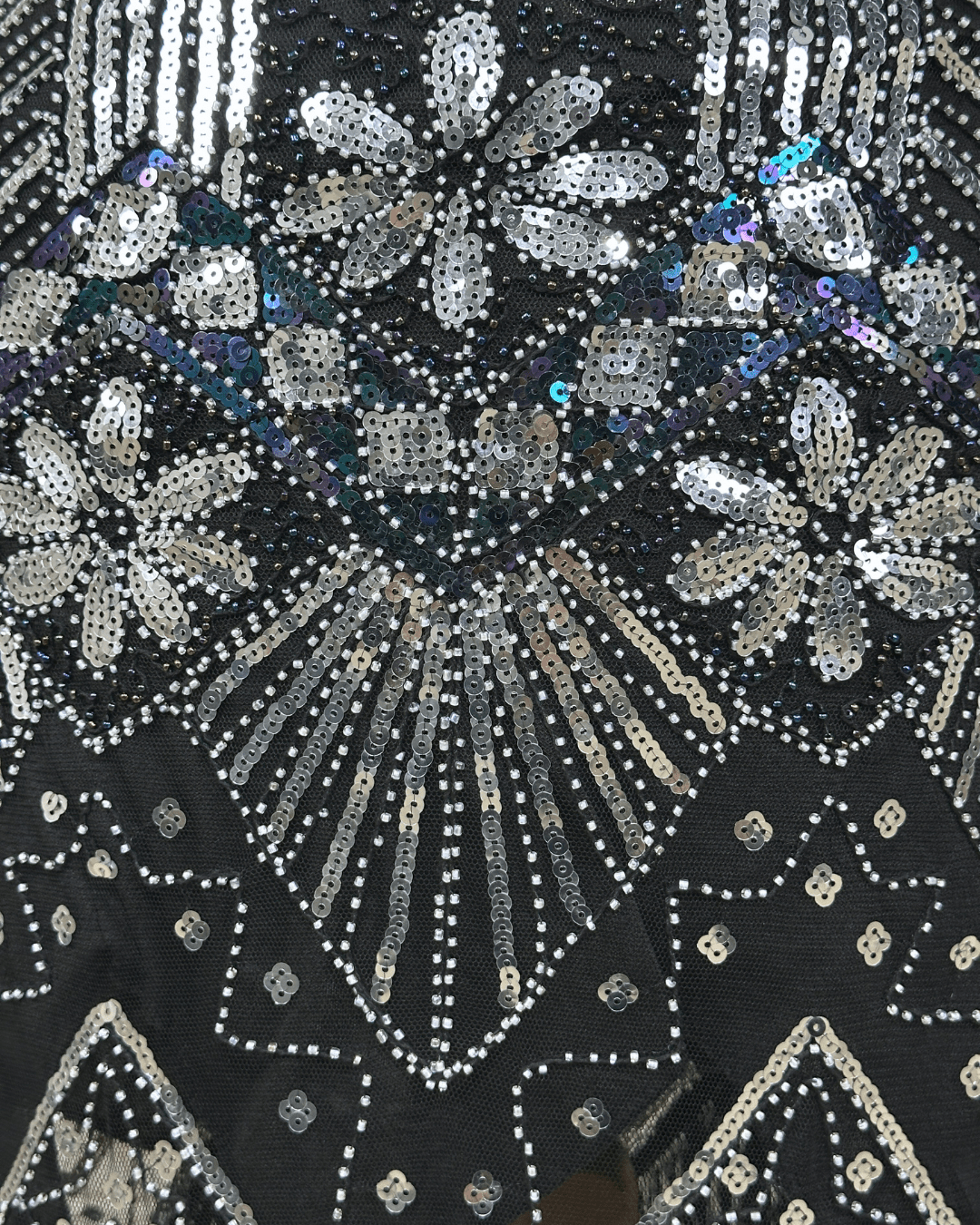 1920's Inspired Great Gatsby Sequin Flapper Dress - Medium - Funkify