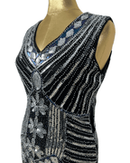 1920's Inspired Great Gatsby Sequin Flapper Dress - Medium - Funkify