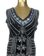1920's Inspired Great Gatsby Sequin Flapper Dress - Medium - Funkify