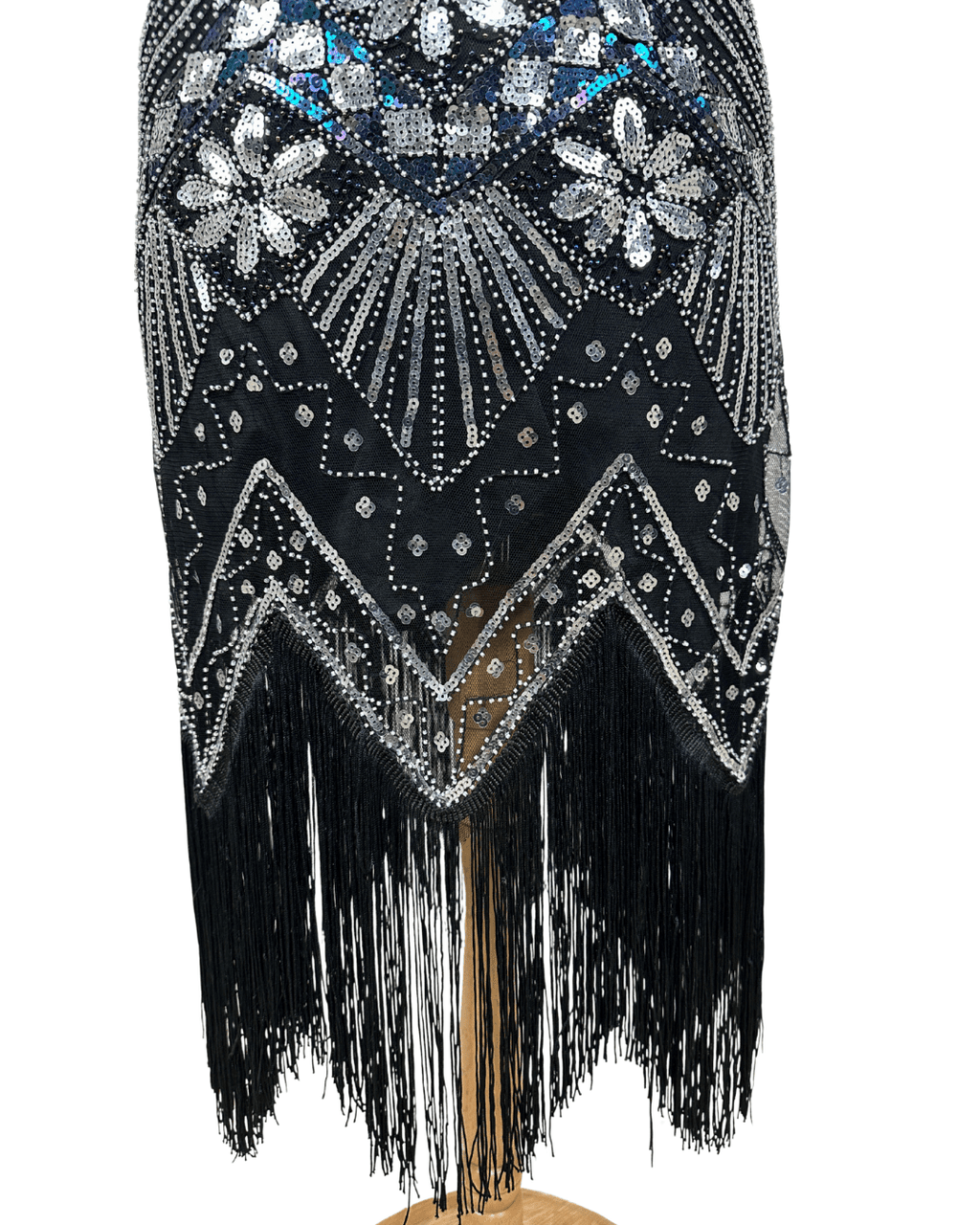1920's Inspired Great Gatsby Sequin Flapper Dress - Medium - Funkify