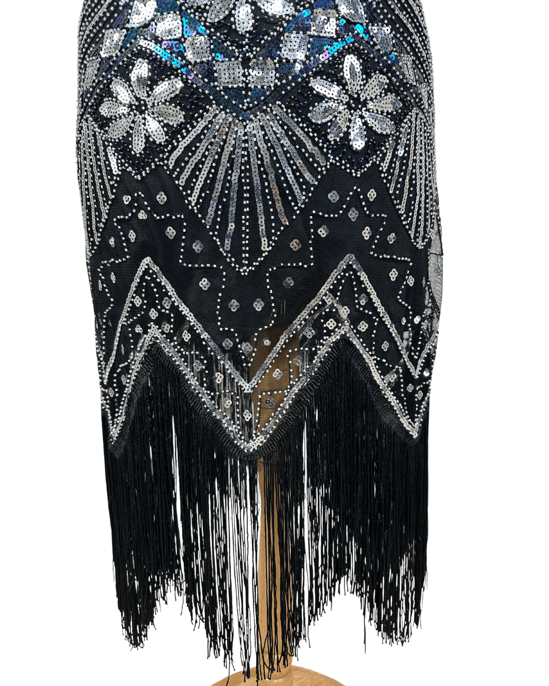 1920's Inspired Great Gatsby Sequin Flapper Dress - Medium - Funkify