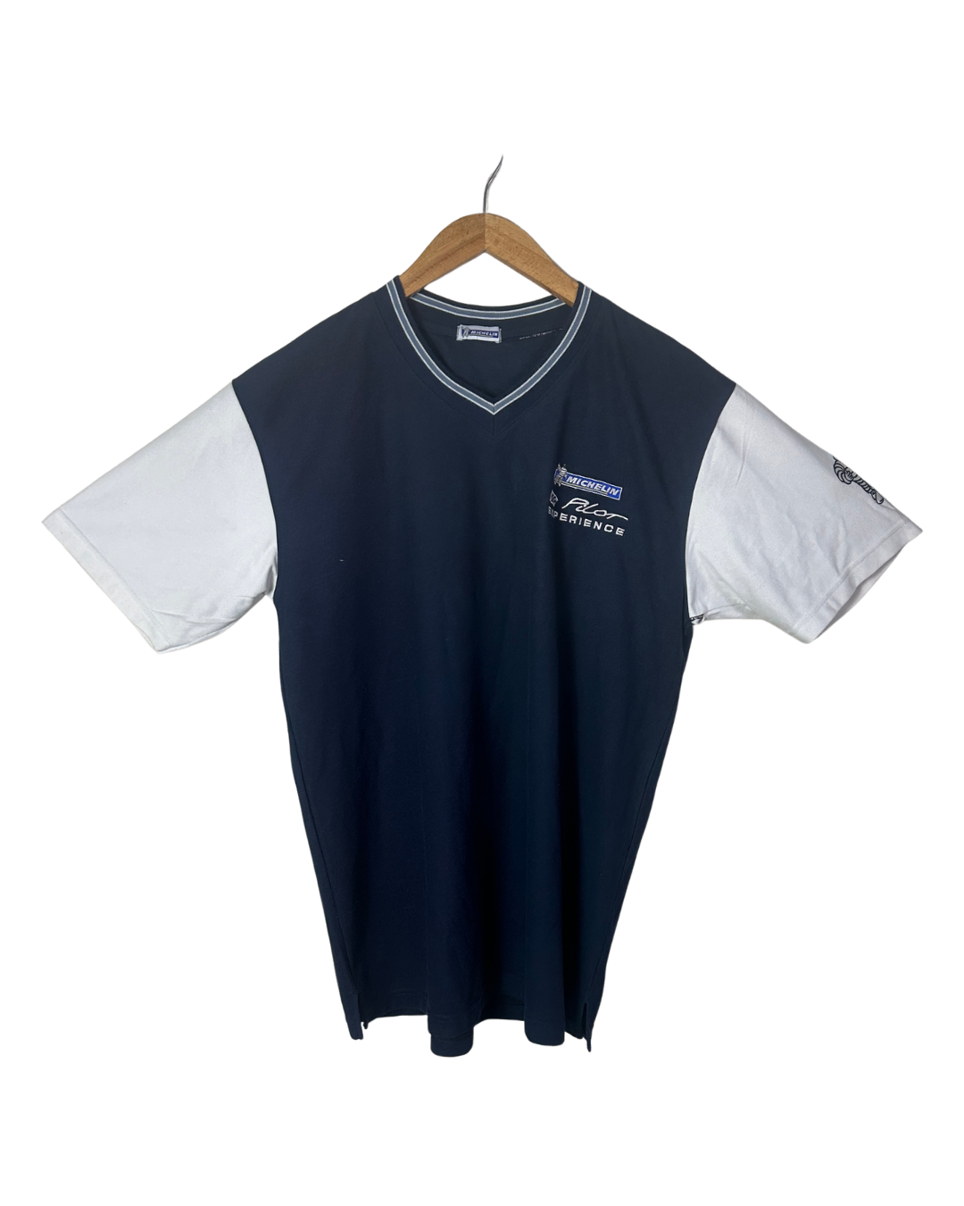 Vintage Michelin V-Neck T-shirt - XL