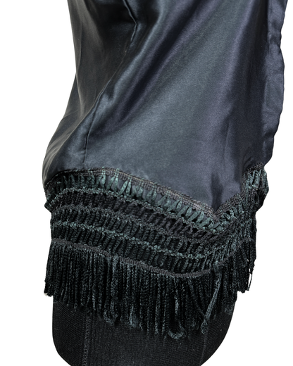Boho Black Fringe Women's Vest