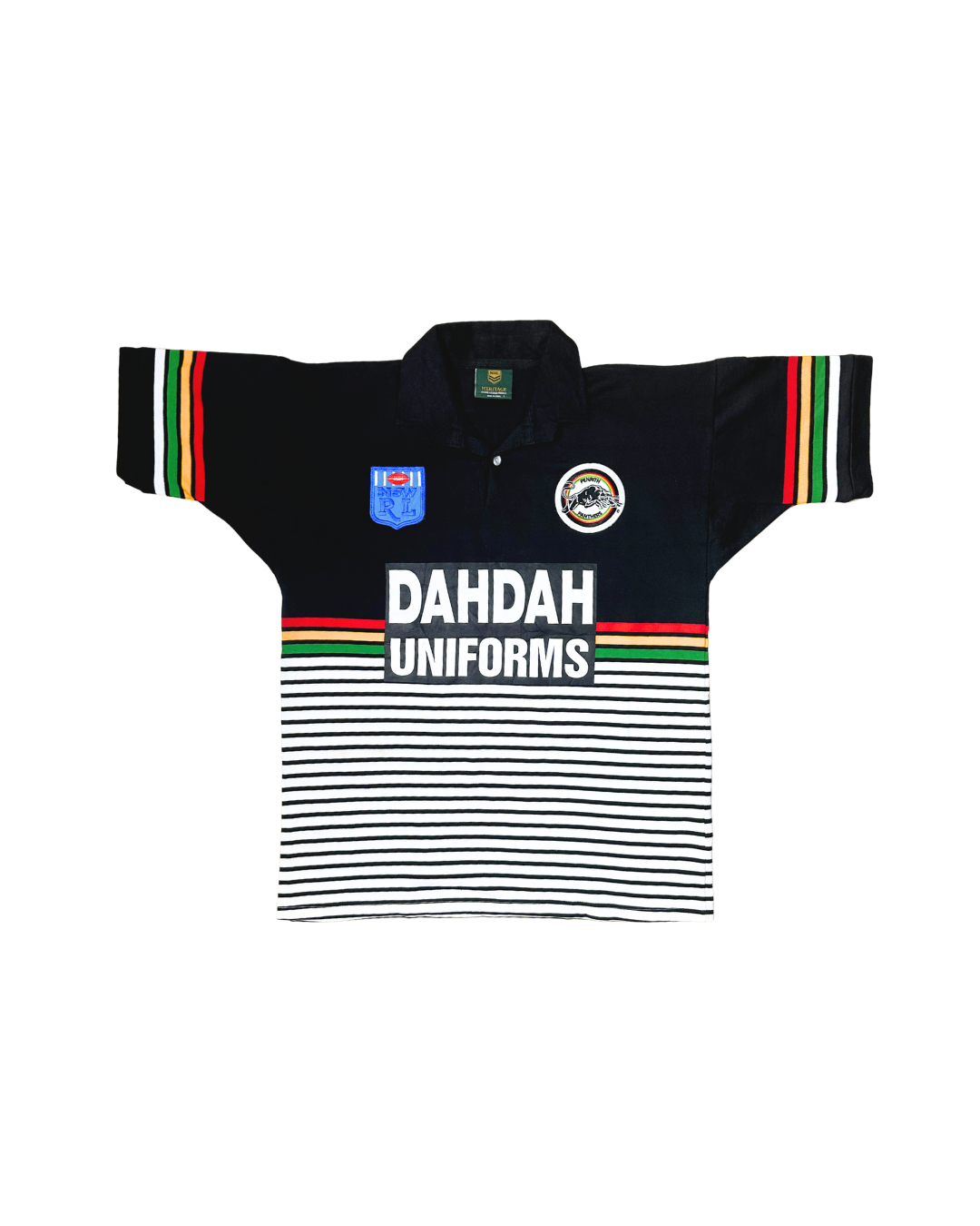 NRL Heritage Penrith Panthers 1991 Retro Dahdah Uniforms Jersey