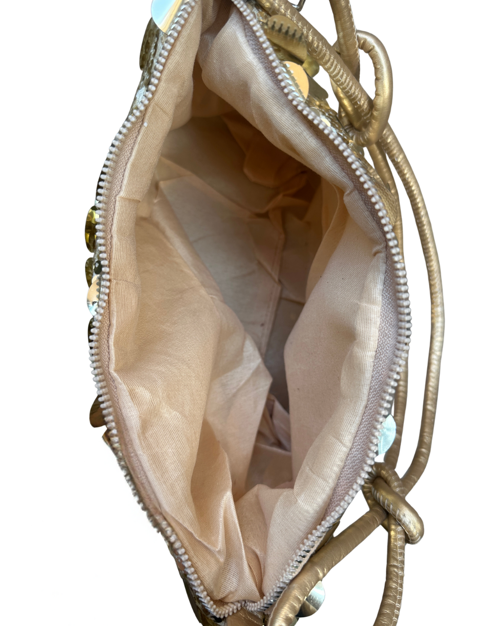 Y2K Sequin Gold Shoulder Bag