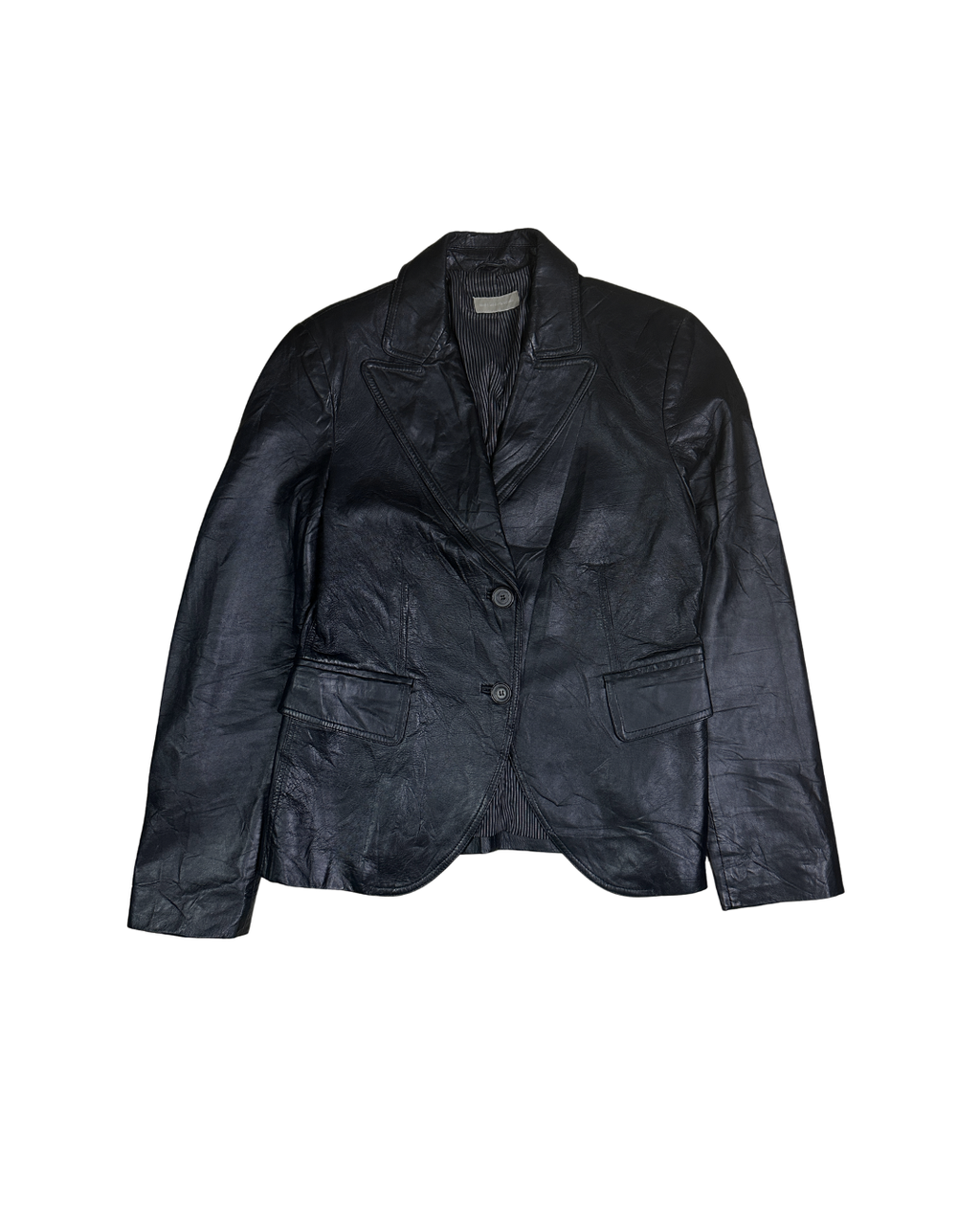 Massimo Dutti Women's Genuine Leather Jacket - Large