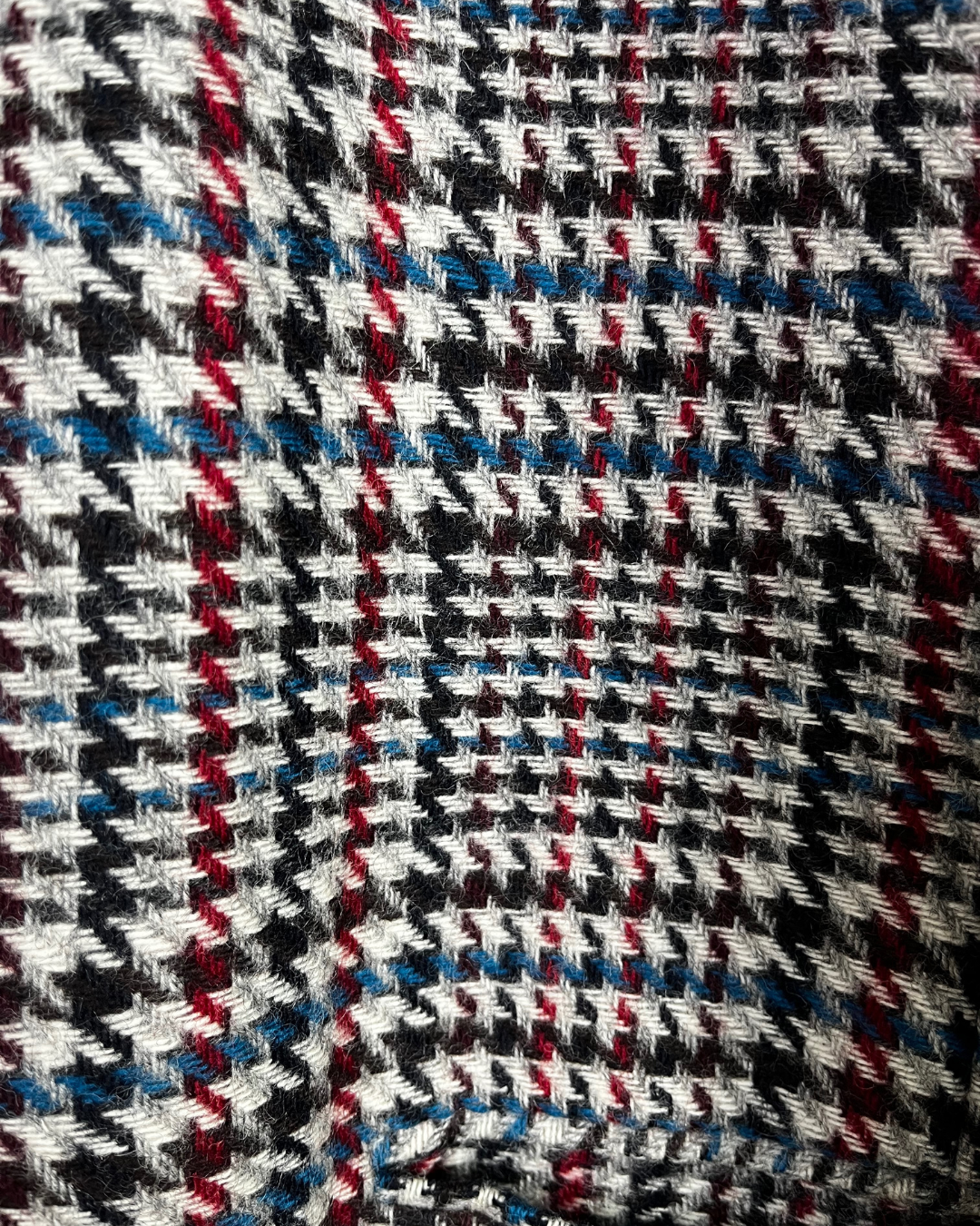 Vintage St Michael Pure New Wool Houndstooth Double Breasted Women's Blazer