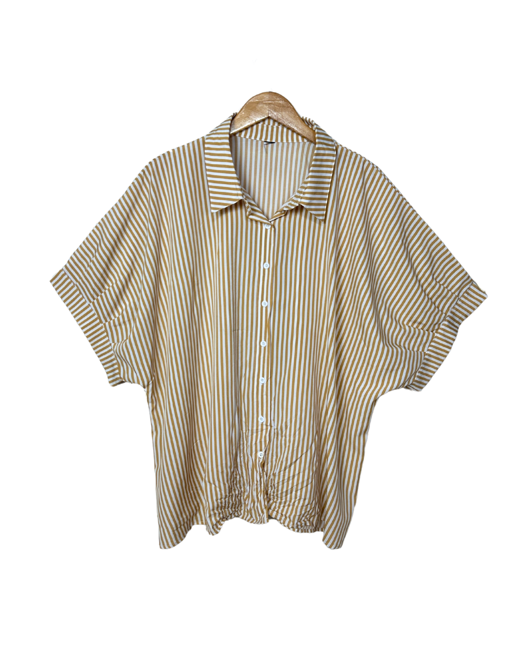 Vintage Striped Oversized Dolman Sleeve Shirt Large