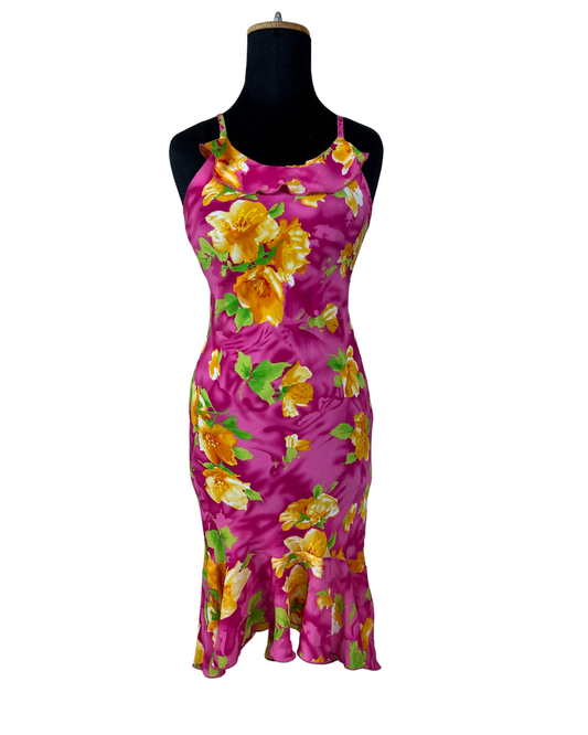 Great Escape Floral Back-Tie Dress - Small/Medium