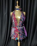 Handmade Upcycled Tie Halter Vest Top & Choker