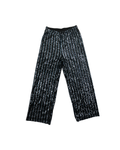 Striped Sequin Wide Leg Pants
