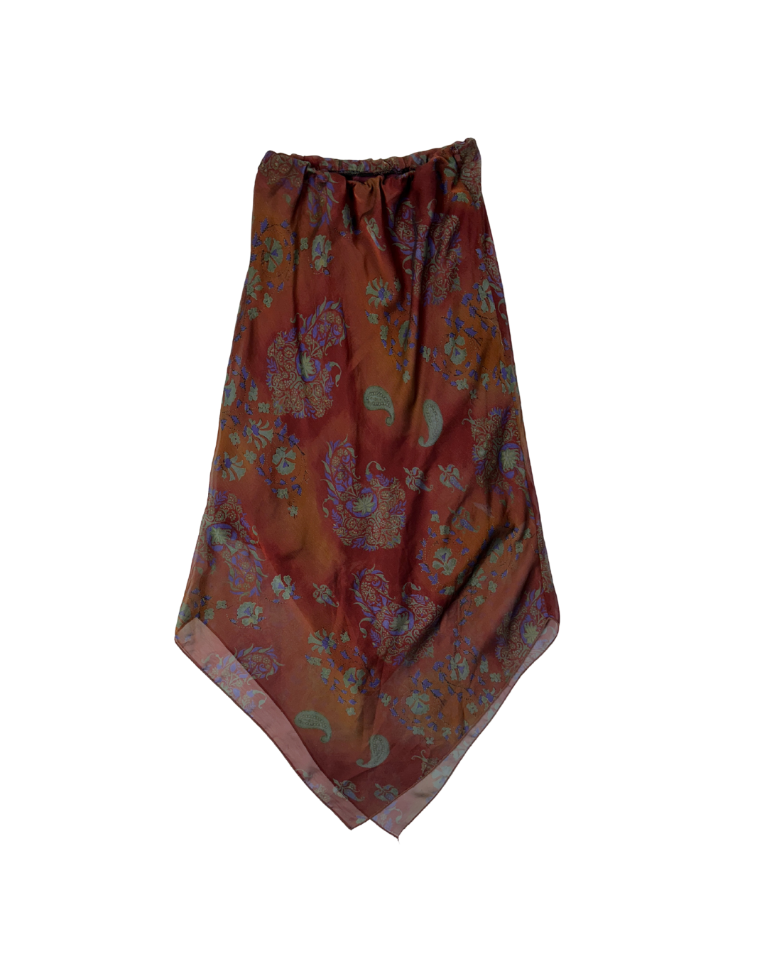 Vintage Paisley Print Skirt