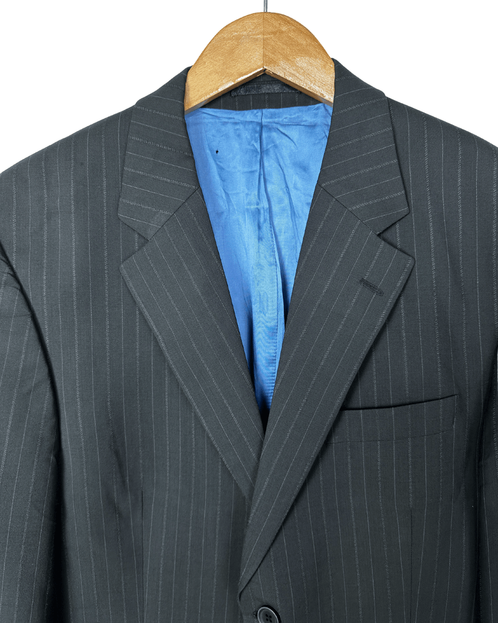 2000s Pierre Cardin Paris Pinstripe Wool Full Suit - Size 54 - Funkify