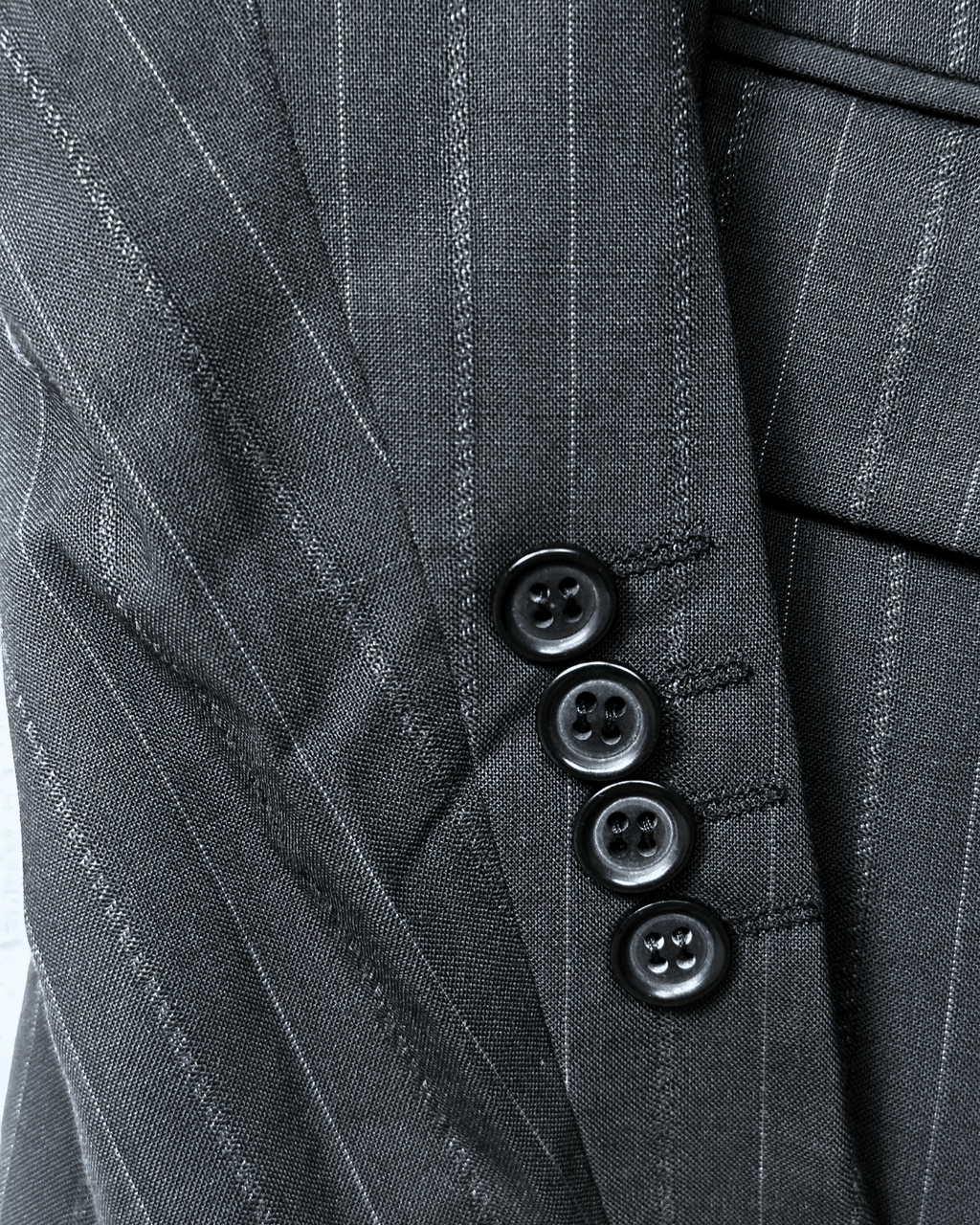 2000s Pierre Cardin Paris Pinstripe Wool Full Suit - Size 54 - Funkify