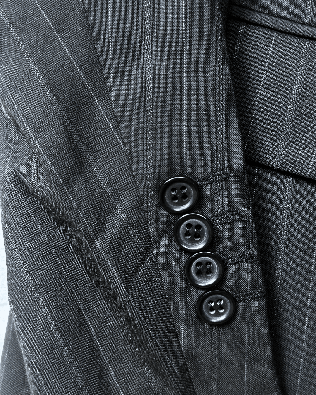 2000s Pierre Cardin Paris Pinstripe Wool Full Suit - Size 54 - Funkify