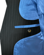 2000s Pierre Cardin Paris Pinstripe Wool Full Suit - Size 54 - Funkify