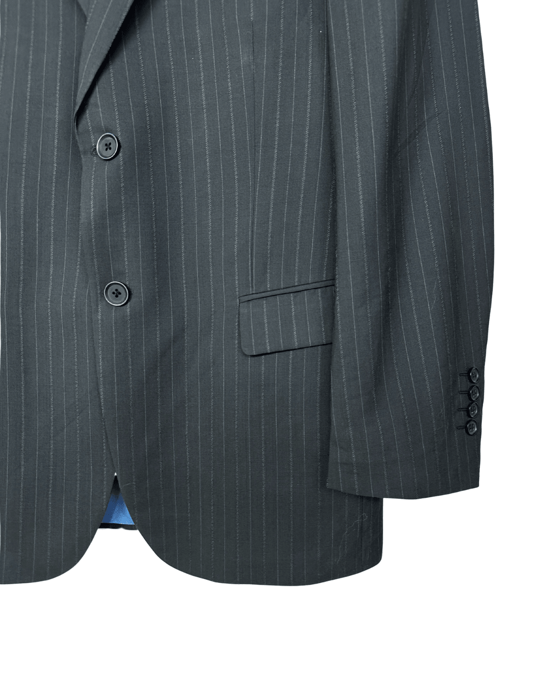 2000s Pierre Cardin Paris Pinstripe Wool Full Suit - Size 54 - Funkify