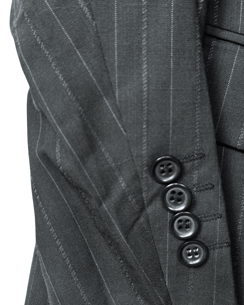 2000s Pierre Cardin Paris Pinstripe Wool Full Suit - Size 54 - Funkify