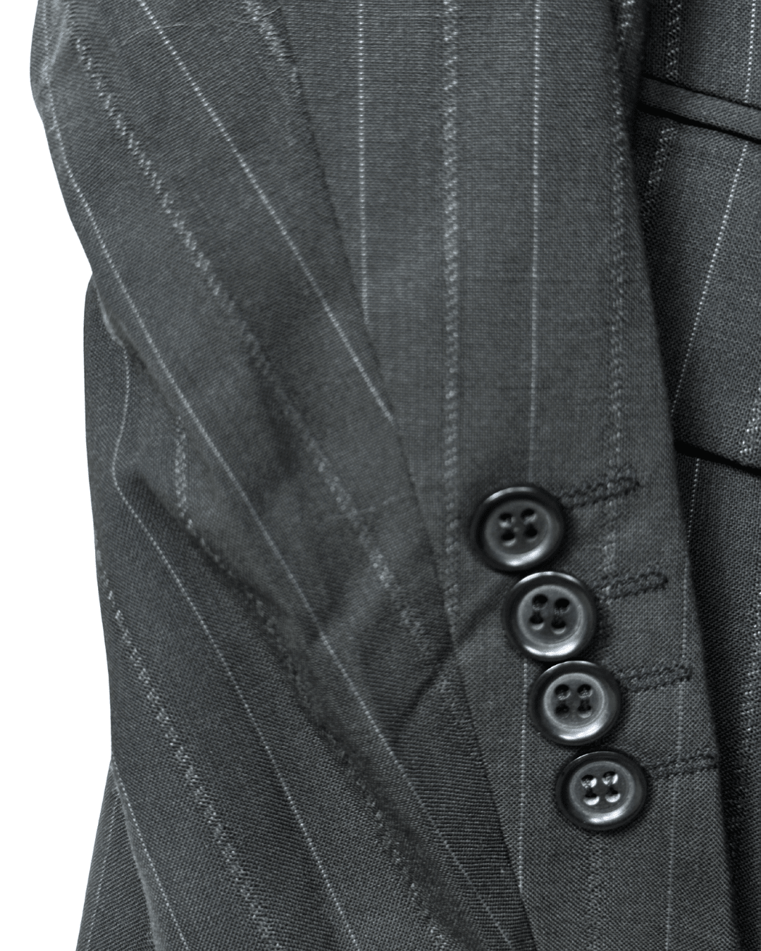 2000s Pierre Cardin Paris Pinstripe Wool Full Suit - Size 54 - Funkify
