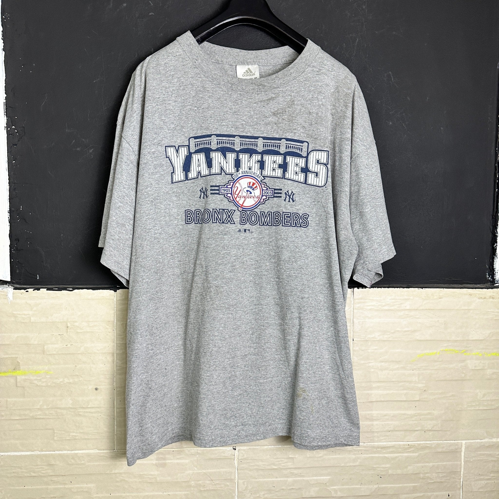 2003 Adidas NY Yankees 100th Anniversary Tee - Funkify