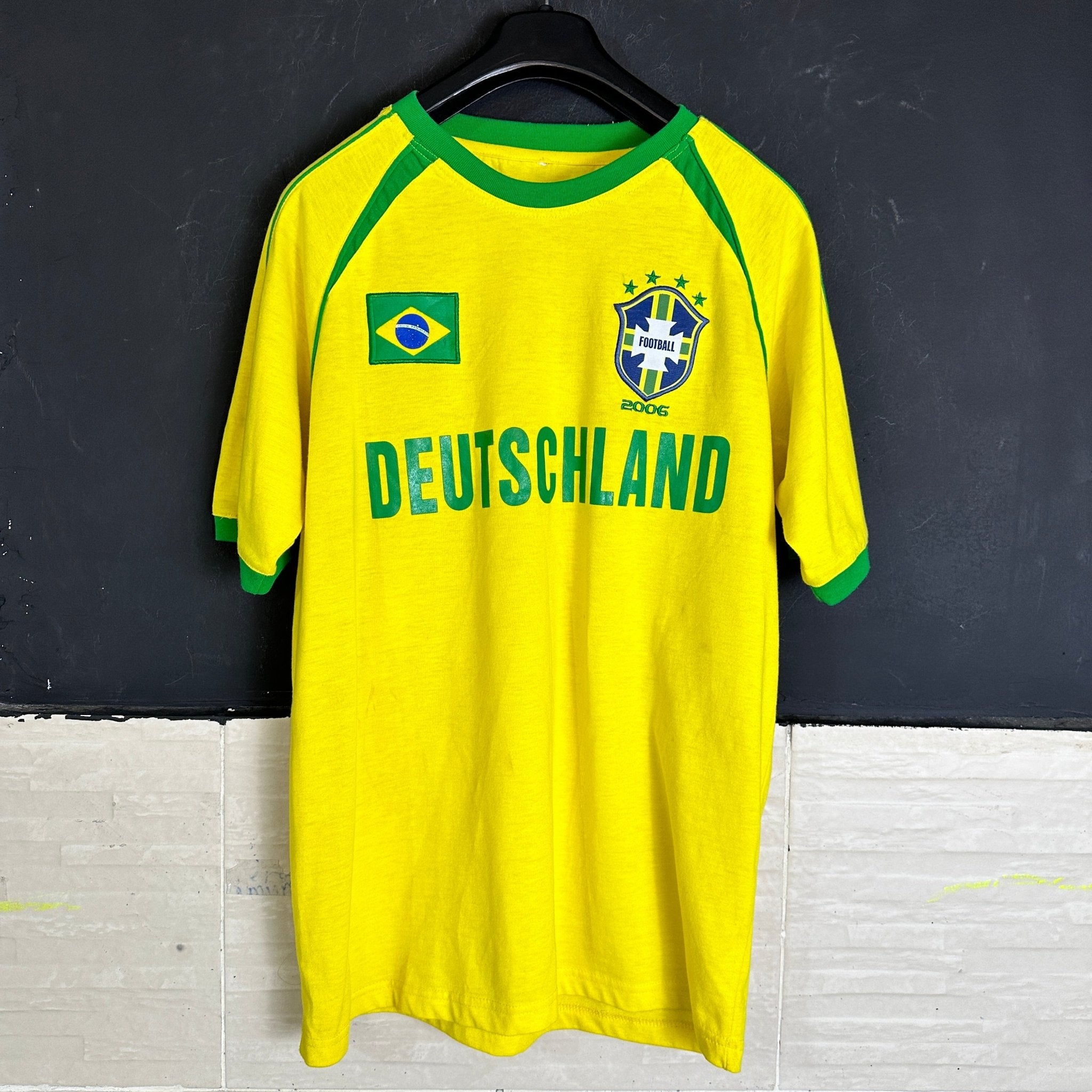 2006 Brazil Deutschland Football Jersey - Funkify