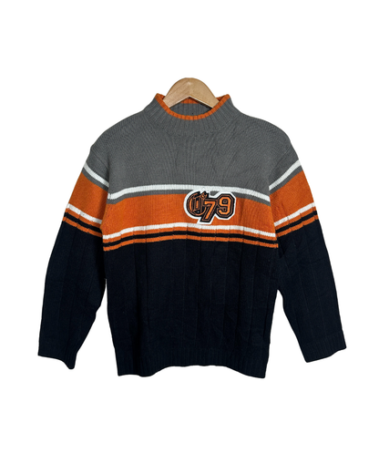 Cool Cat Striped Knit Sweater Medium