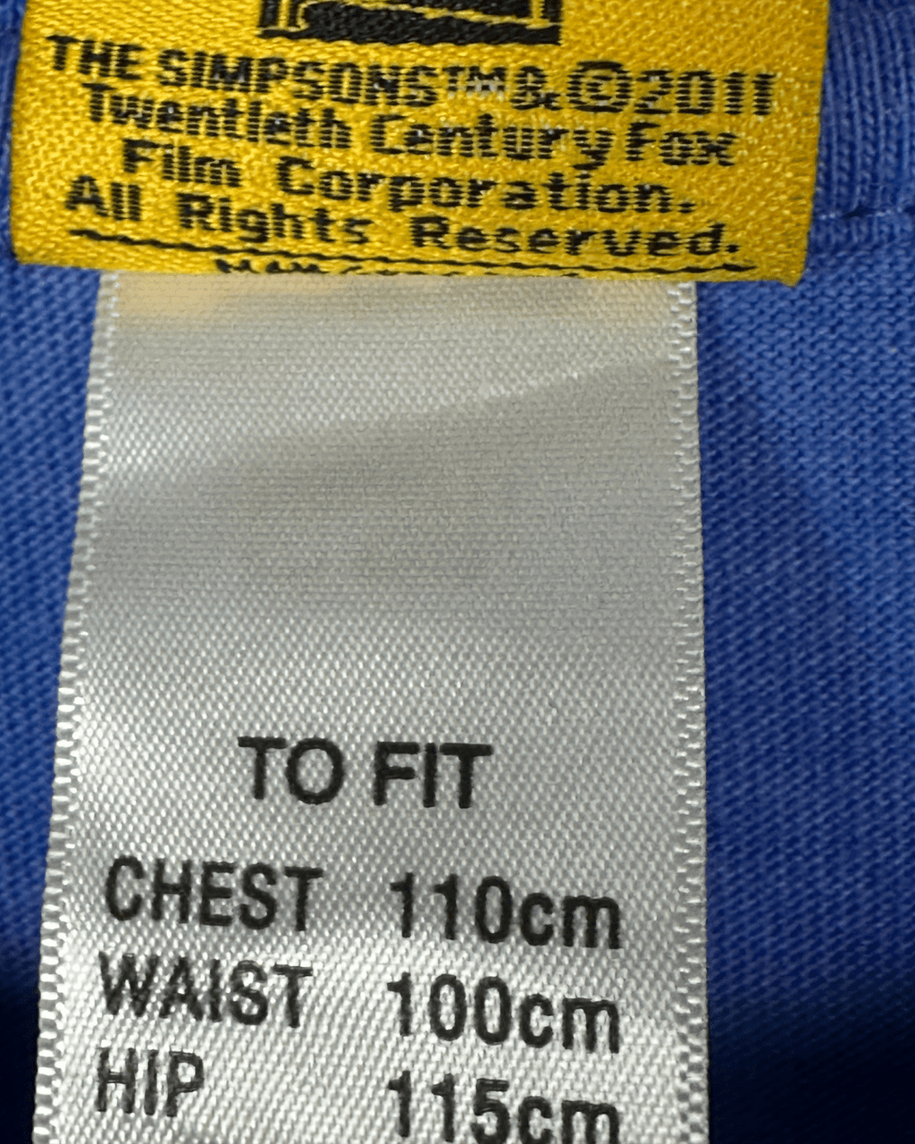 2011 The Simpsons T-shirt XL - Funkify