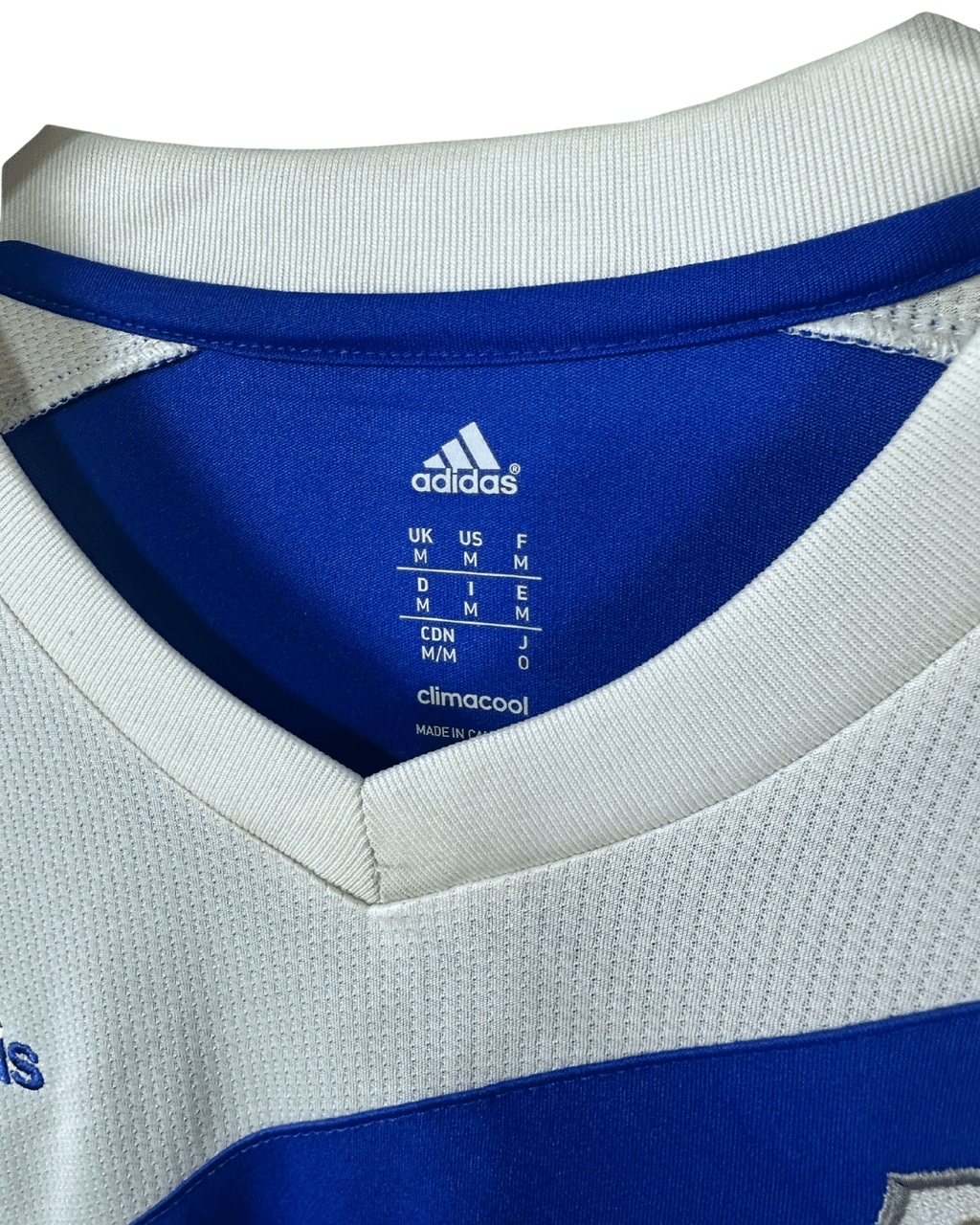 2014 Adidas Blue/white KGC FC Football Shirt Jersey - Medium - Funkify