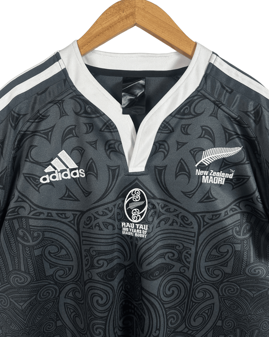 2017 Adidas New Zealand Māori All Blacks Rugby Jersey - 100th Anniversary Edition - Funkify